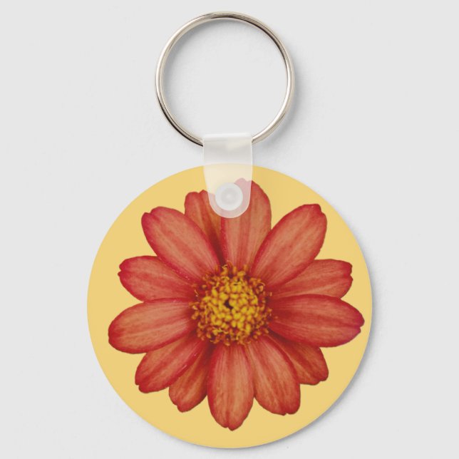 red flower key ring (Front)