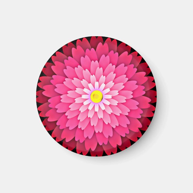 Red Flower Magnet (Front)