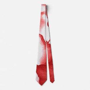 Red Flower Petals Tie