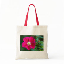 Red Flower Picture Tote Bag