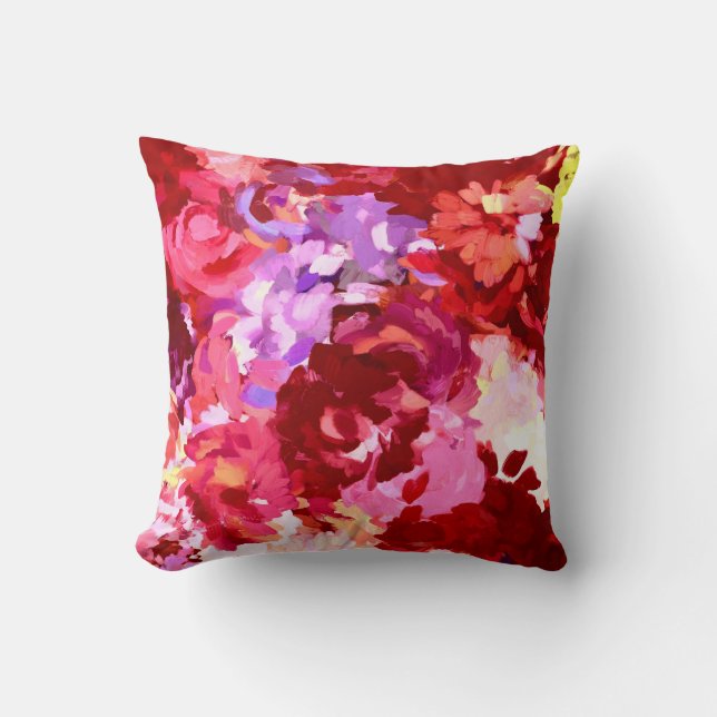Red Flower Pillow (Front)