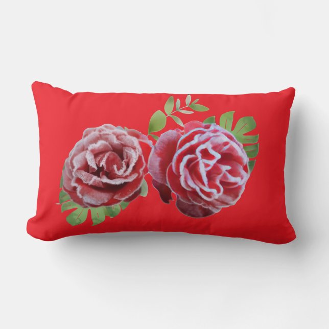 red flower pillow (Front)