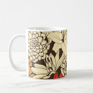 Red Flower Radiance: Seamless Splendour Coffee Mug