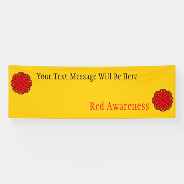 Red Flower Ribbon by Kenneth Yoncich Banner (Horizontal)