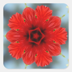 Red flower Sticker