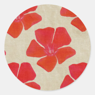Red Flower Stickers