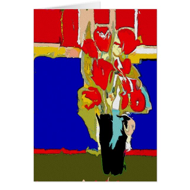 Red Flowers Abstract  Matisse Hawaii (Front)