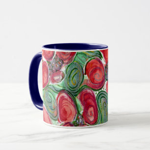 Red Flowers Fantasy Mug