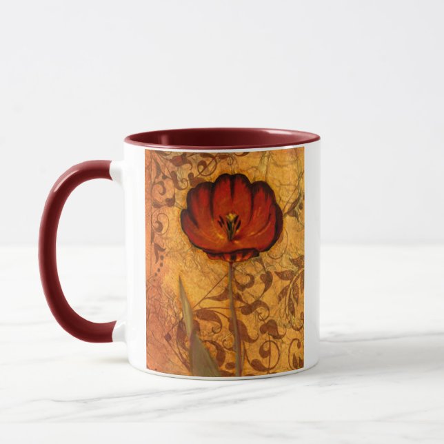 Red Flowers I Mug (Left)