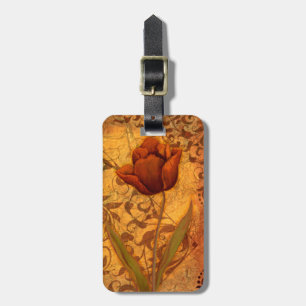 Red Flowers II Luggage Tag