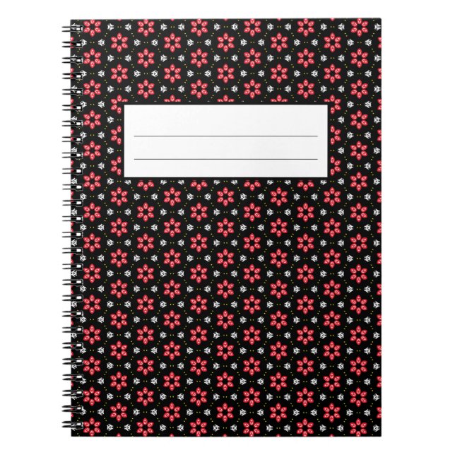 Red Flowers Notebook (Front)