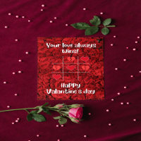 Red flowers our love Valantine's day Thank You Car