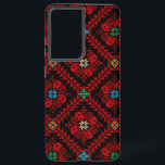 Red flowers Palestine Embroidery tatreez Pattern Samsung Galaxy Case<br><div class="desc">This is a Red flowers traditional Palestine Embroidery tatreez Pattern design For Palestinians, Palestine lovers Pro-Palestinian, or, everyone who supports freedom and justice and fights injustice. To all supporters of the just Palestinian cause. Rise and support the liberation of Palestine and Gaza and the establishment of peace in Jerusalem. Designed...</div>
