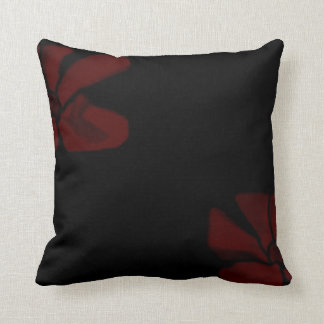 Red Flowers throw pillow