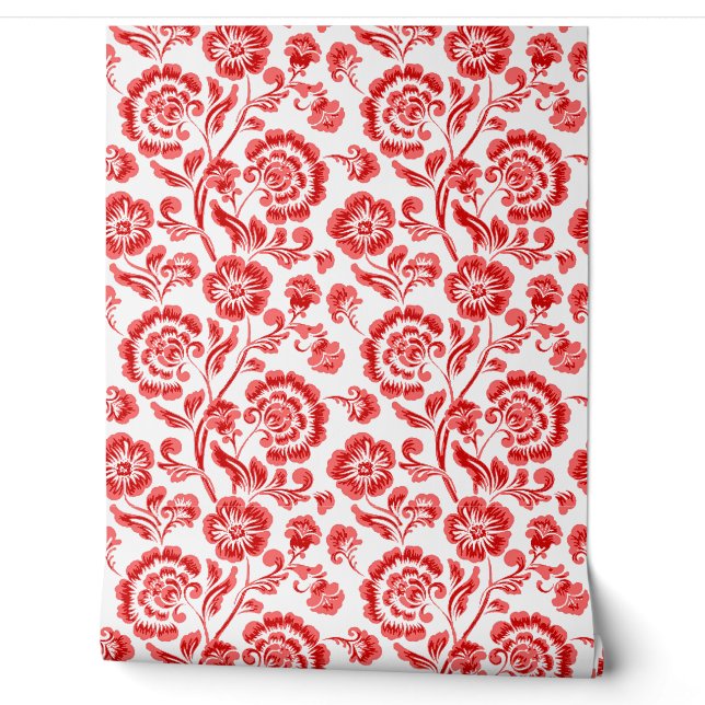 Red Flowers Wallpaper (Unrolling)