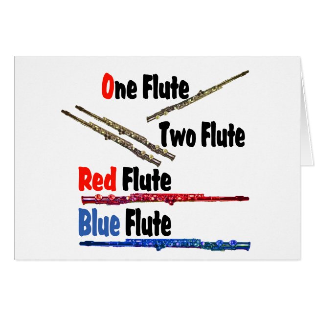 Red Flute Blue Flute (Front Horizontal)