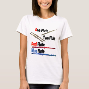 Red Flute Blue Flute T-Shirt