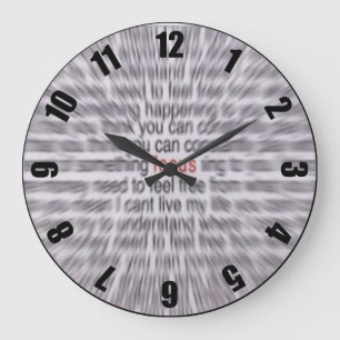 Red Focus Customised Designer Clock