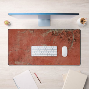 Red Fog, A Gel Print Abstract Desk Mat