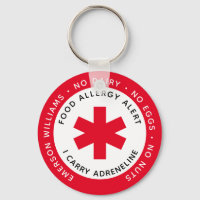 Red Food Allergy Alert