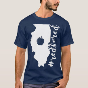 Red For Ed Illinois Teacher Public Education T-Shirt