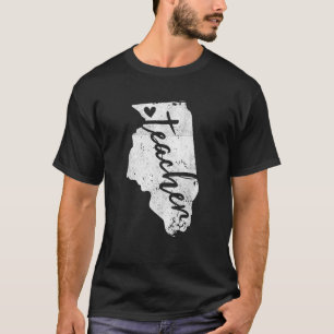 Red For Ed Illinois Teacher T Shirts RedForEd Tee