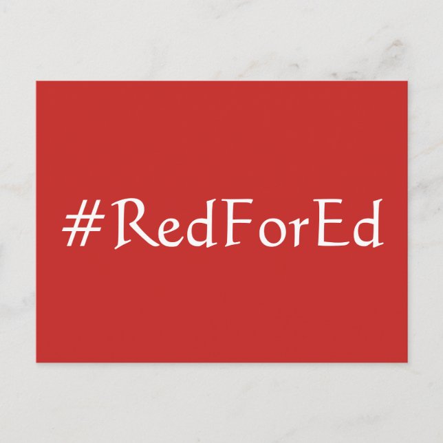 Red for Ed Postcard (Front)