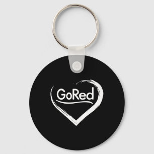Red For Heart Disease Awareness Key Ring