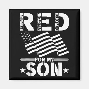 RED for my Son Remember Everyone Deployed RED Magnet