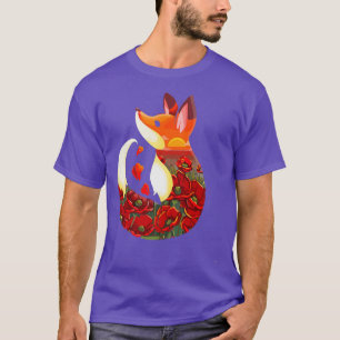 Red Forest bicycle Fo Baby Animal Autumn Fall Leav T-Shirt