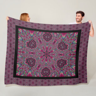 Red Forget-Me-Nots Fleece Blanket