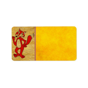 Red Fox Address Label
