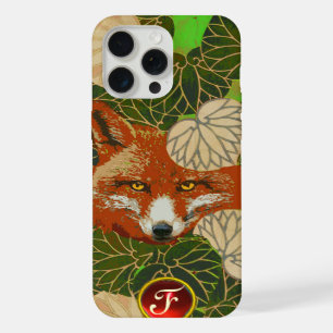 RED FOX AMONG GREEN LEAVES AND FOLIAGE Monogram iPhone 15 Pro Max Case