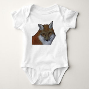 Red Fox Baby Bodysuit