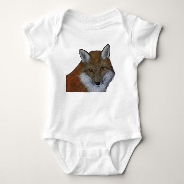 Red Fox Baby Bodysuit (Front)