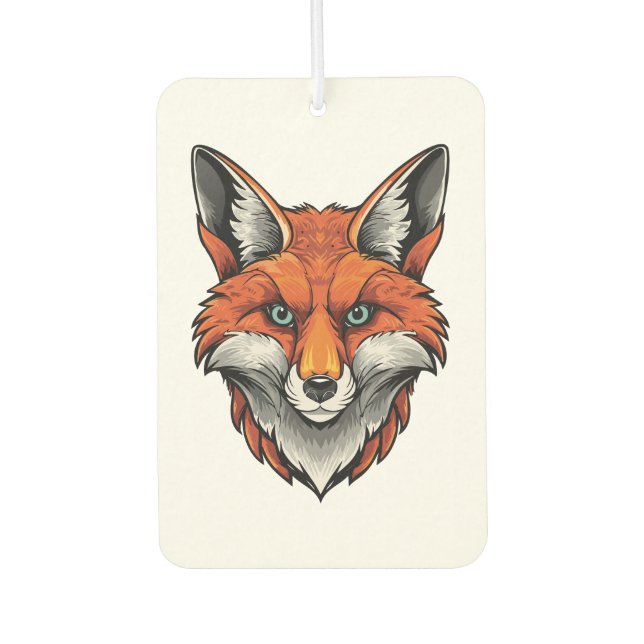 Red fox car air freshener (Front)