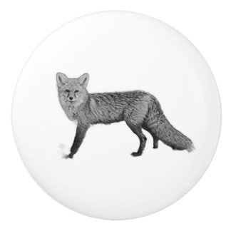 Red fox ceramic pull II