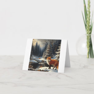 Red Fox Christmas Card