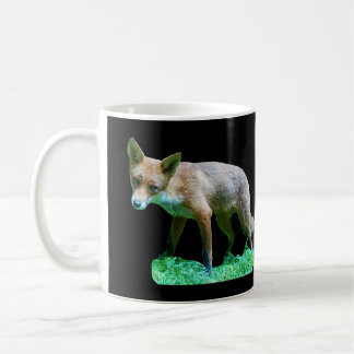 Red Fox Cub Green Moss Woodland Forest Wildlife Coffee Mug