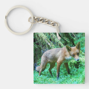Red Fox Cub Key Ring