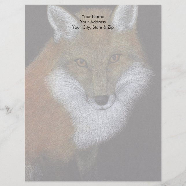 Red Fox Custom Letterhead (Front)
