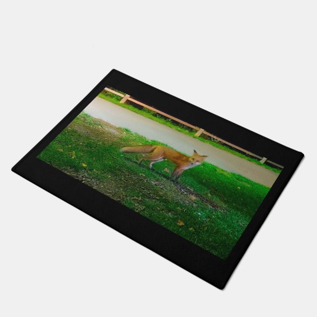 Red Fox Doormat (Angled)