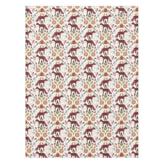 Red Fox Folk Art Tablecloth | Rustic Fall Harvest