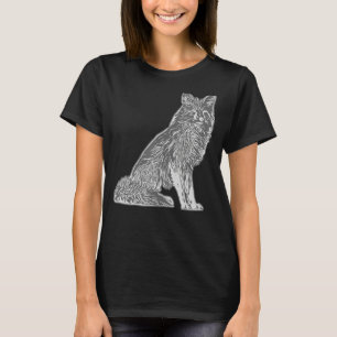 Red fox forest animal wild predator with fox 7 T-Shirt