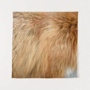 Red Fox Fur Pattern Tile Tapestry