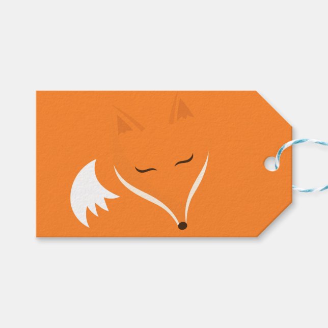 Red fox gift tags (Front (Horizontal))