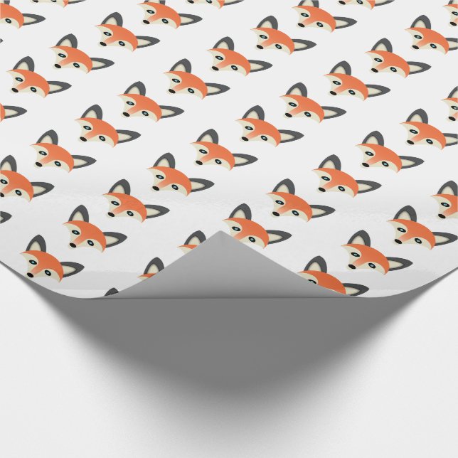 Red Fox - Glossy Wrapping Paper, 30" x 15' Wrapping Paper (Corner)