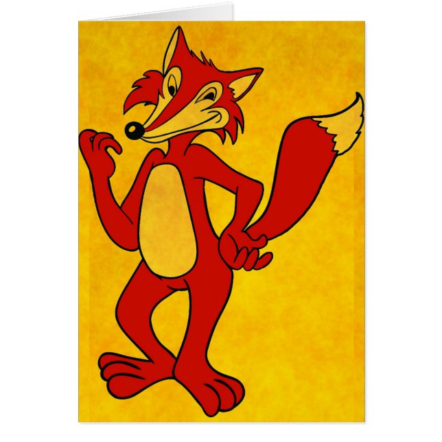 Red Fox Greeting Card (Front)