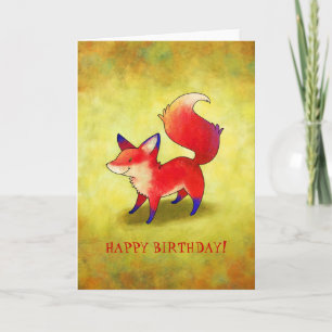 Red Fox Greeting Card(customisable) Card