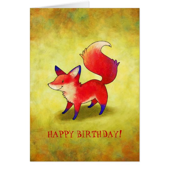 Red Fox Greeting Card(customisable) Card